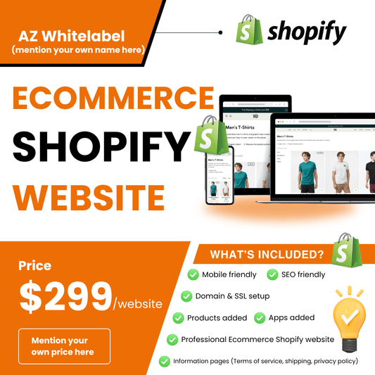 White - Label Shopify E - Commerce Store Design (Shopify) - AZ Whitelabel